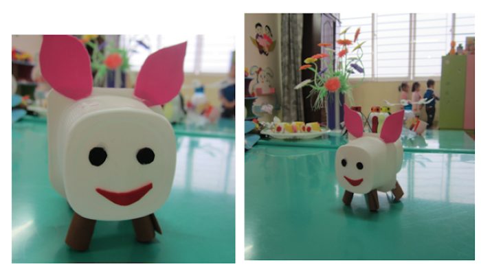 Làm đồ chơi từ hộp sữa chua - ảnh minh họa 1
