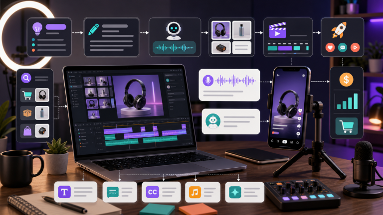 Làm video Affiliate với AI không lộ mặt: quy trình tạo nội dung từ A-Z