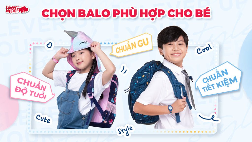 chọn balo cho bé theo độ tuổi