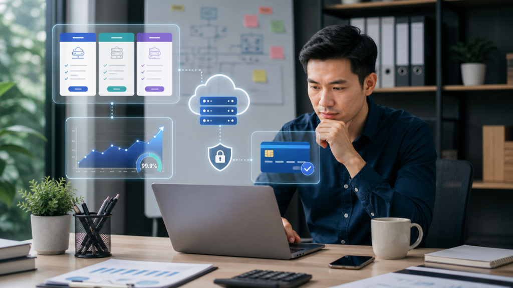 Chi phí thuê hosting bao nhiêu? Cách tính ngân sách cho website mới
