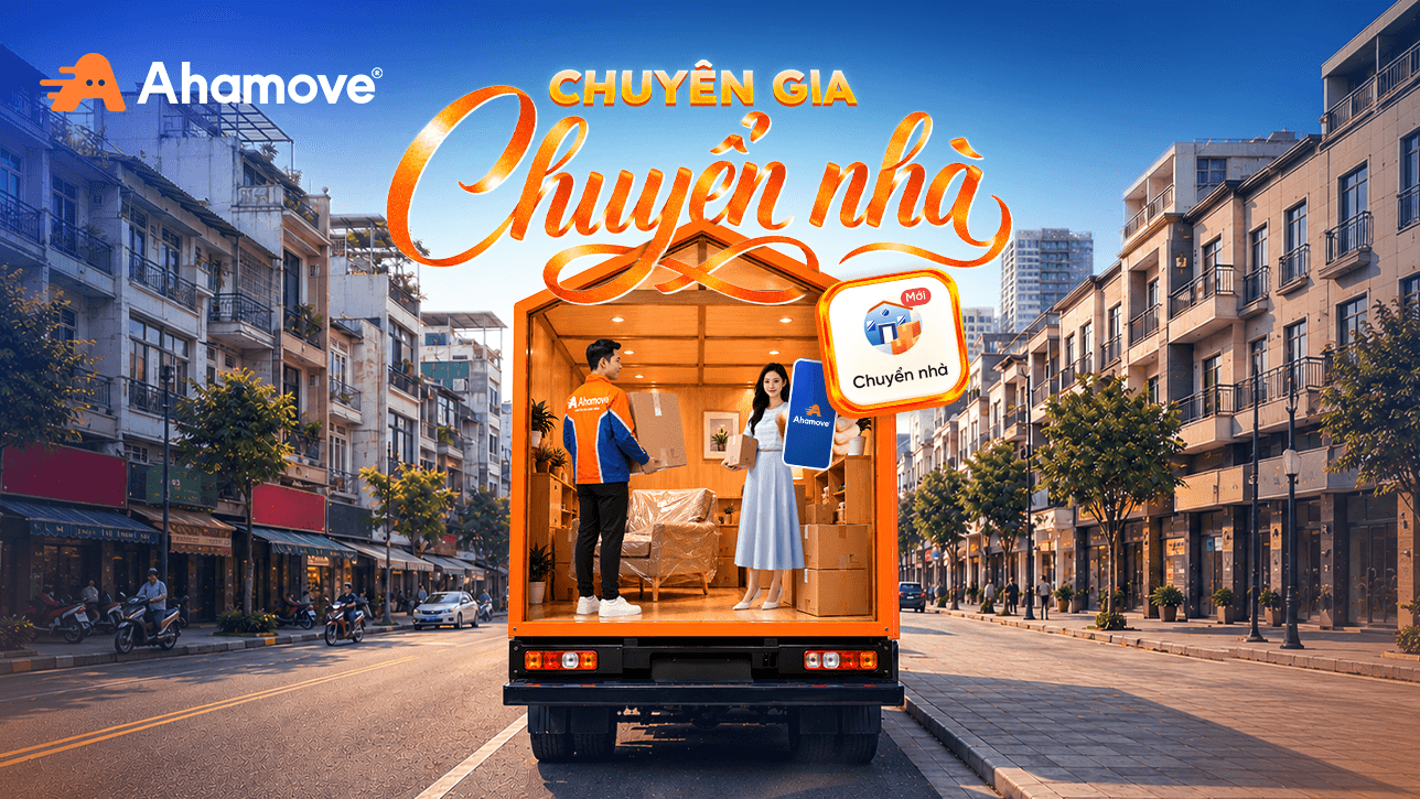 Ahamove là nền tảng giao hàng theo nhu cầu, phù hợp người có xe máy muốn tăng thu nhập linh hoạt