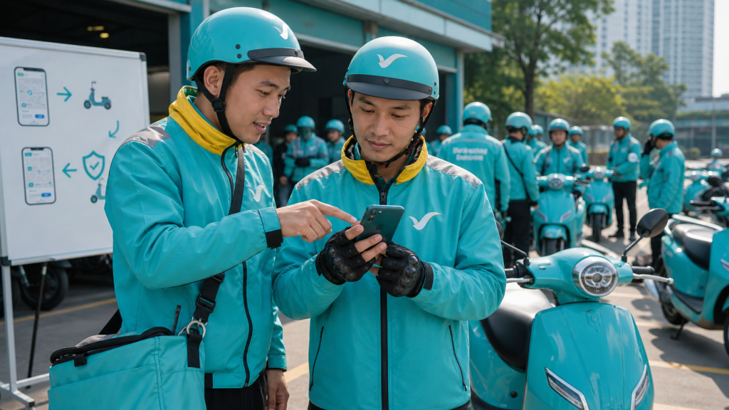 Hướng dẫn đăng ký Xanh SM Bike xe máy điện cho tài xế mới: kinh nghiệm nhận xe và chạy app