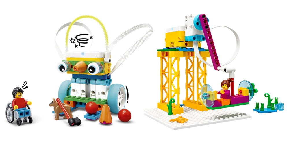 SPIKE Essential và SPIKE Prime khác nhau về độ tuổi, mức độ lập trình và độ phức tạp mô hình