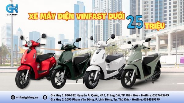 xe máy điện VinFast dưới 25 triệu