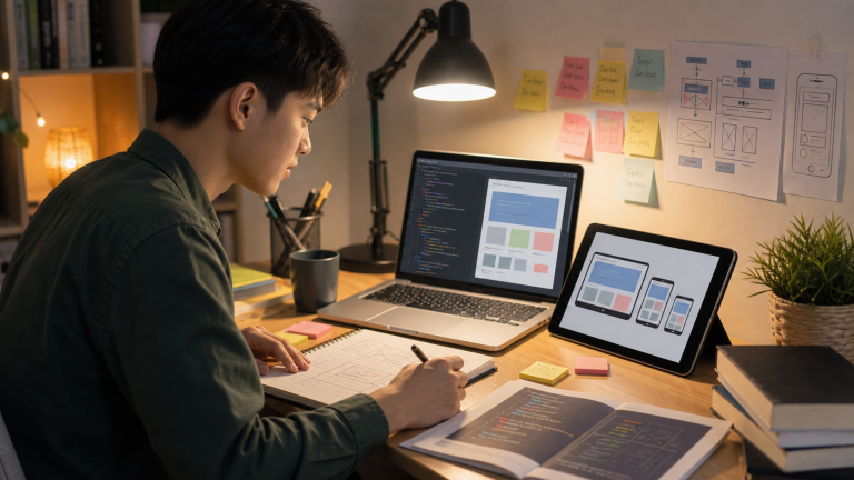 Tự học thiết kế web cho người mới bắt đầu: lộ trình 30 ngày dễ thực hành